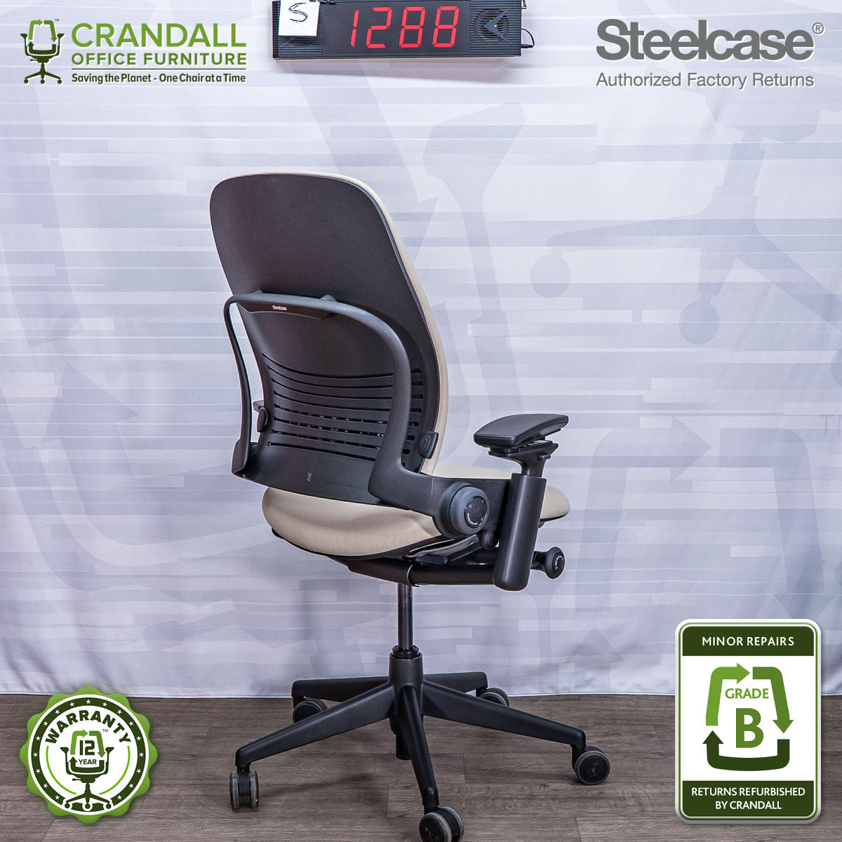 S-1288 - Steelcase V2 Leap - Grade B