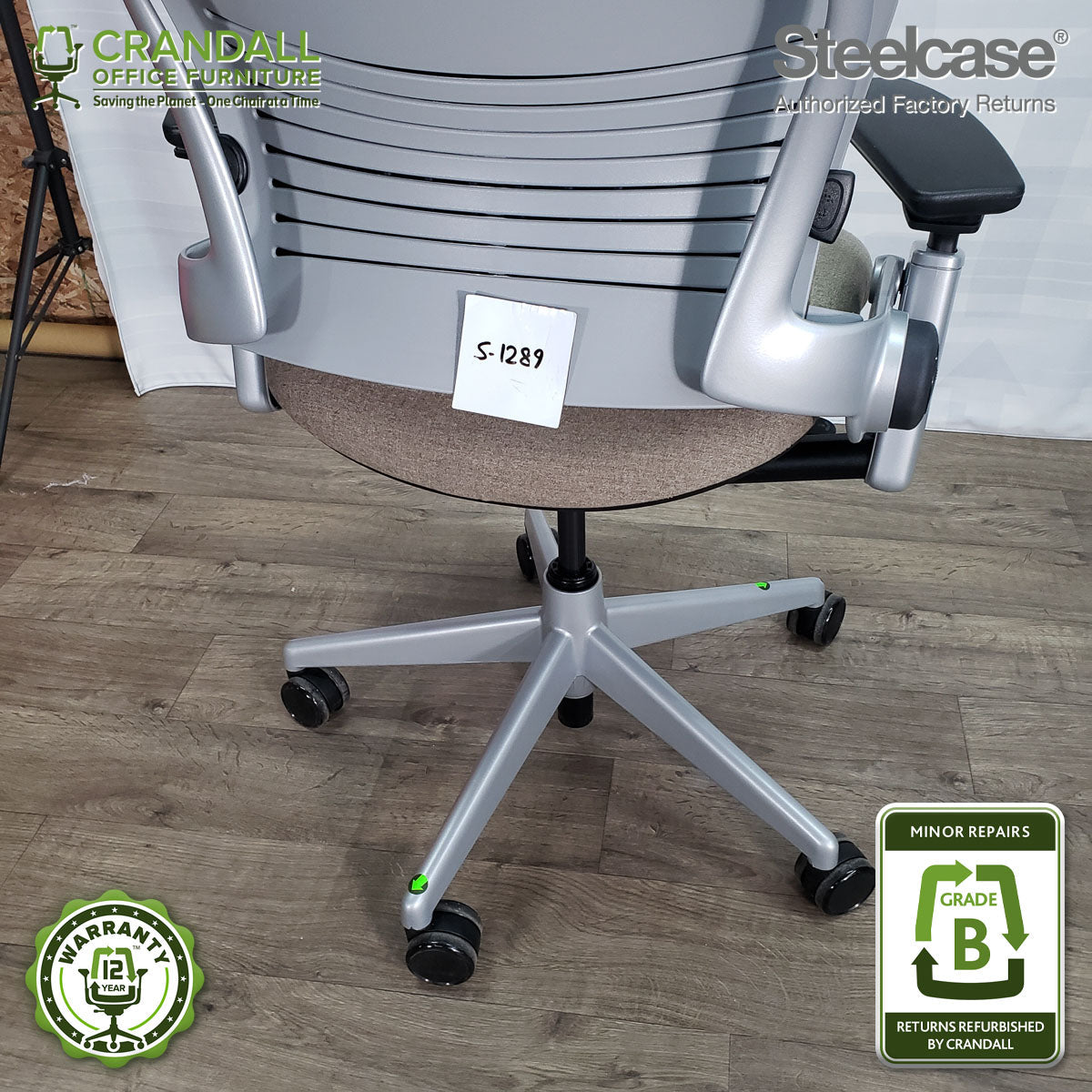 S-1289 - Steelcase V2 Leap - Grade B