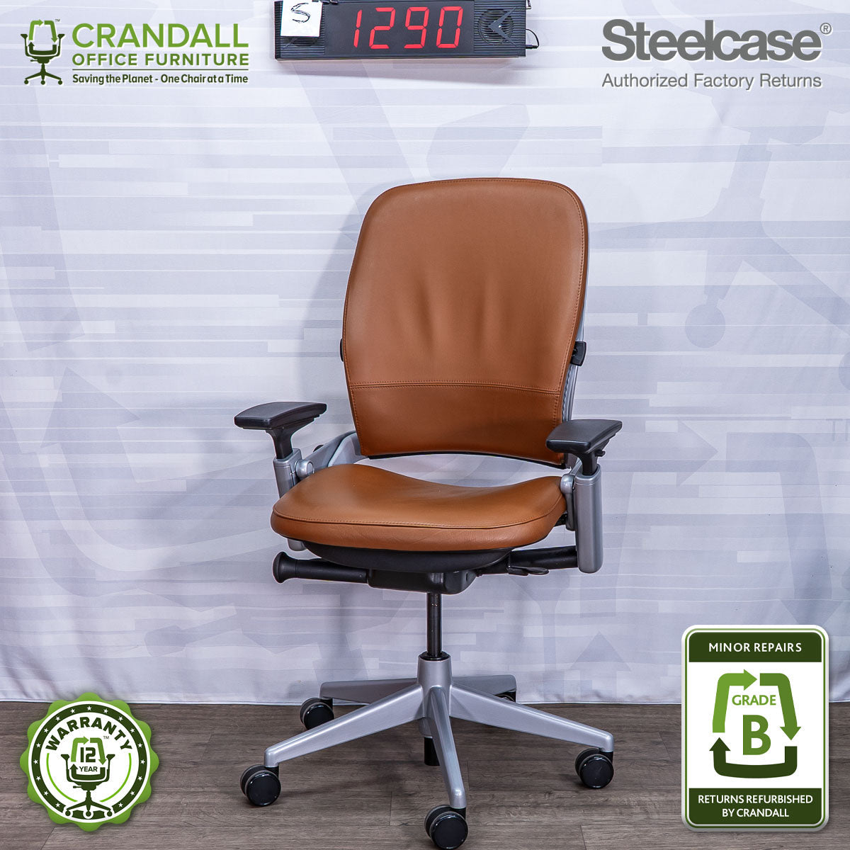 S-1290 - Steelcase V2 Leap - Grade B