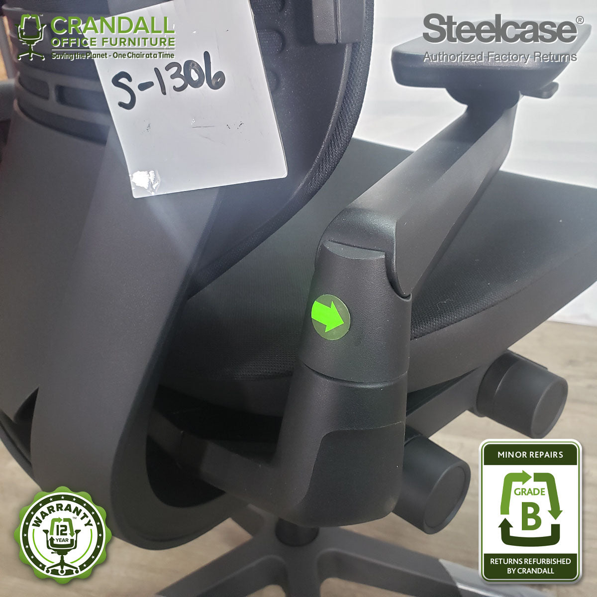 S-1306 - Steelcase Gesture with Headrest - Grade B