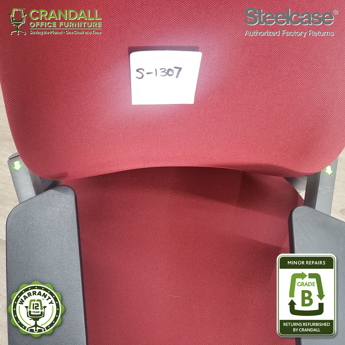 S-1307 - Steelcase Gesture with Headrest - Grade B