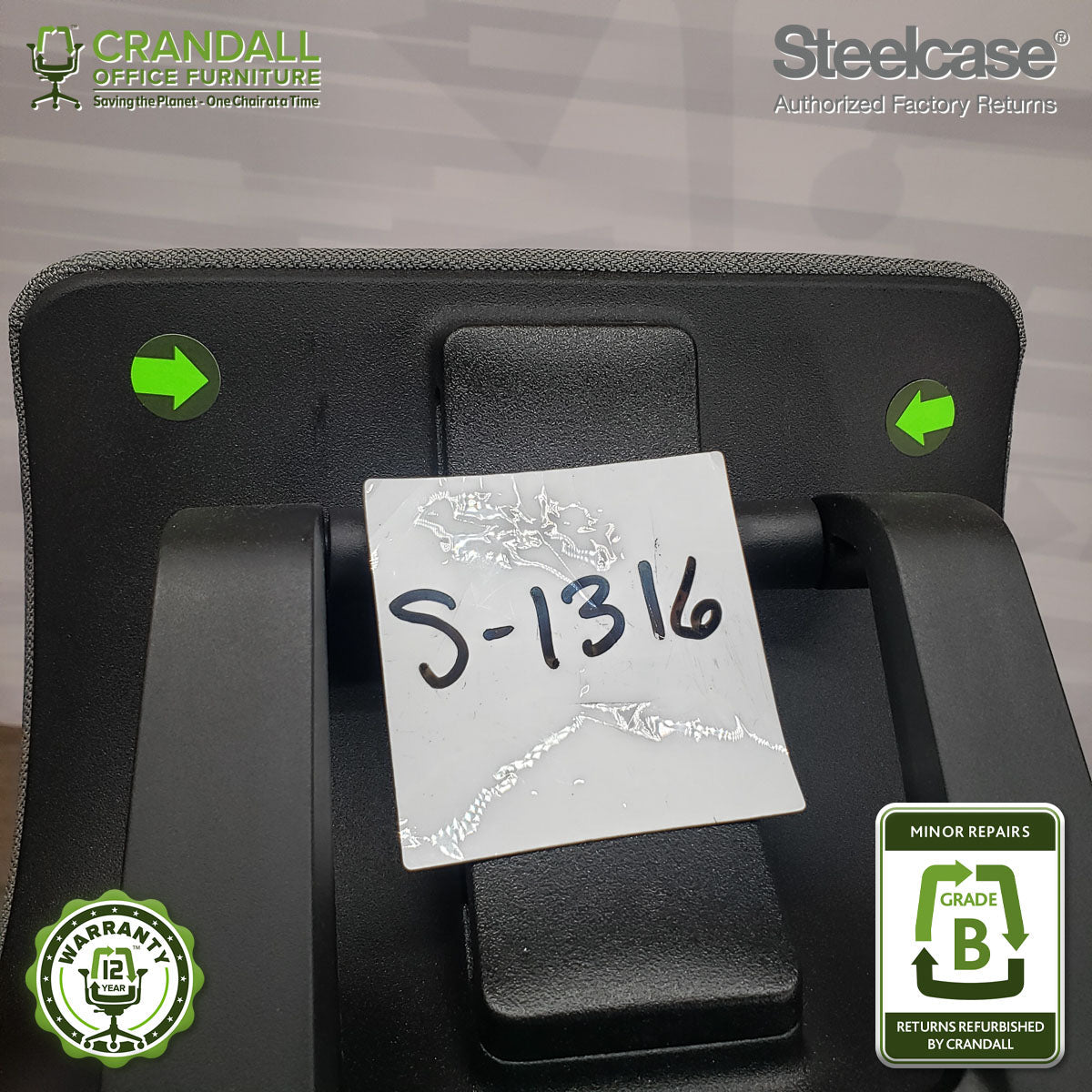 S-1316 - Steelcase Gesture with Headrest - Grade B