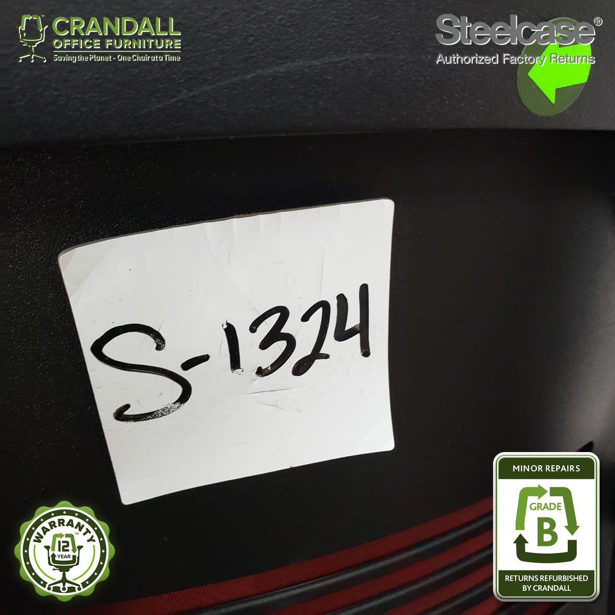 S-1324 - Steelcase Gesture with Headrest - Grade B