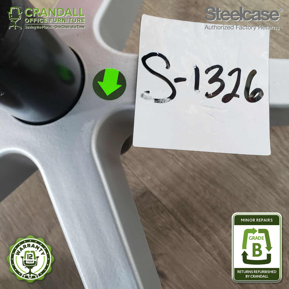 S-1326 - Steelcase Gesture with Headrest - Grade B