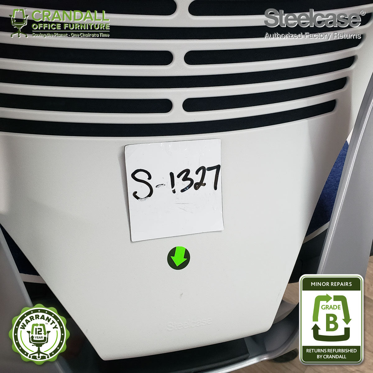 S-1327 - Steelcase Gesture with Headrest - Grade B