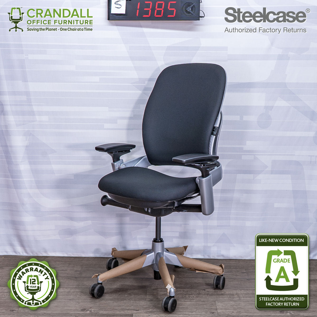 S-1385 - Steelcase V2 Leap - Grade A