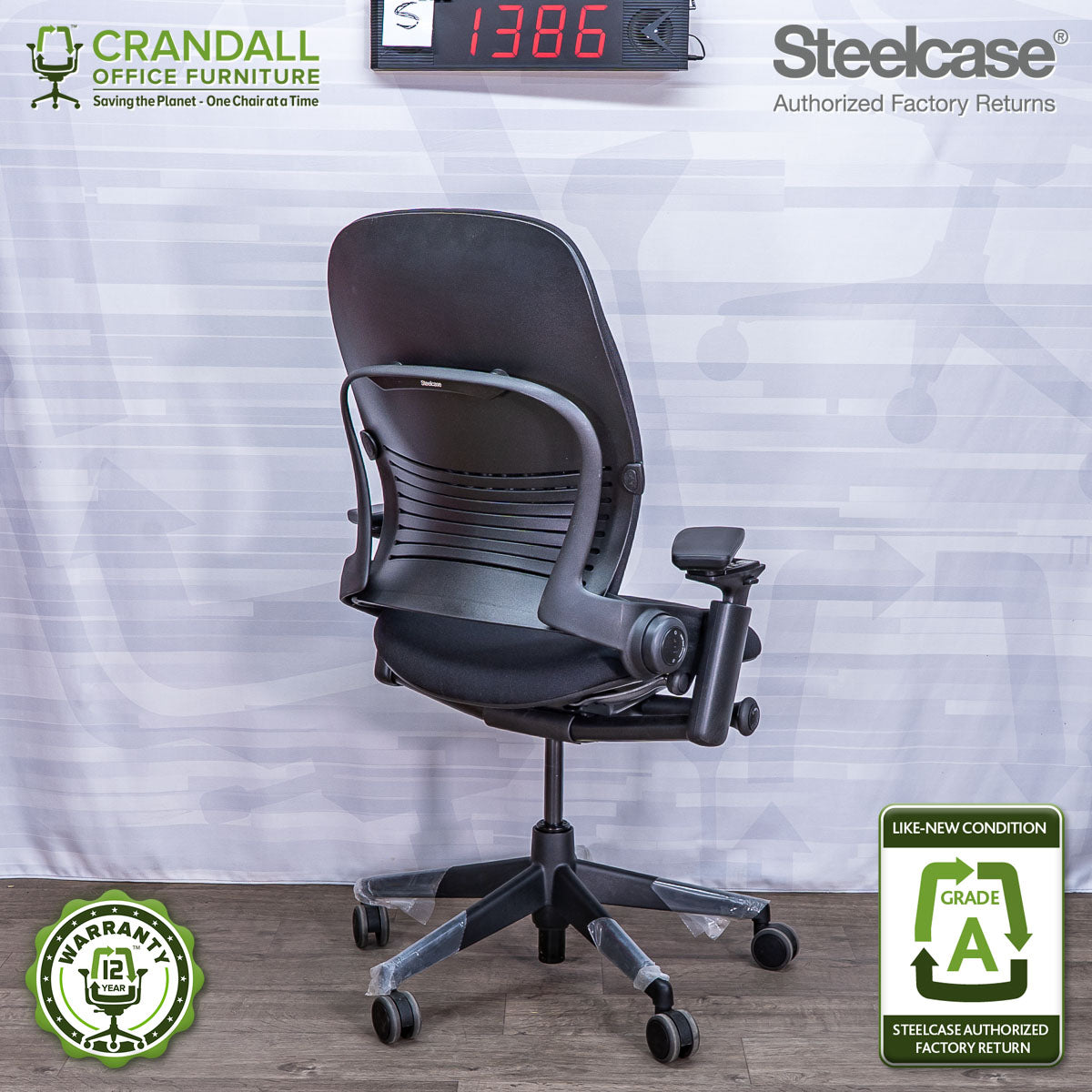 S-1386 - Steelcase V2 Leap  - Grade A