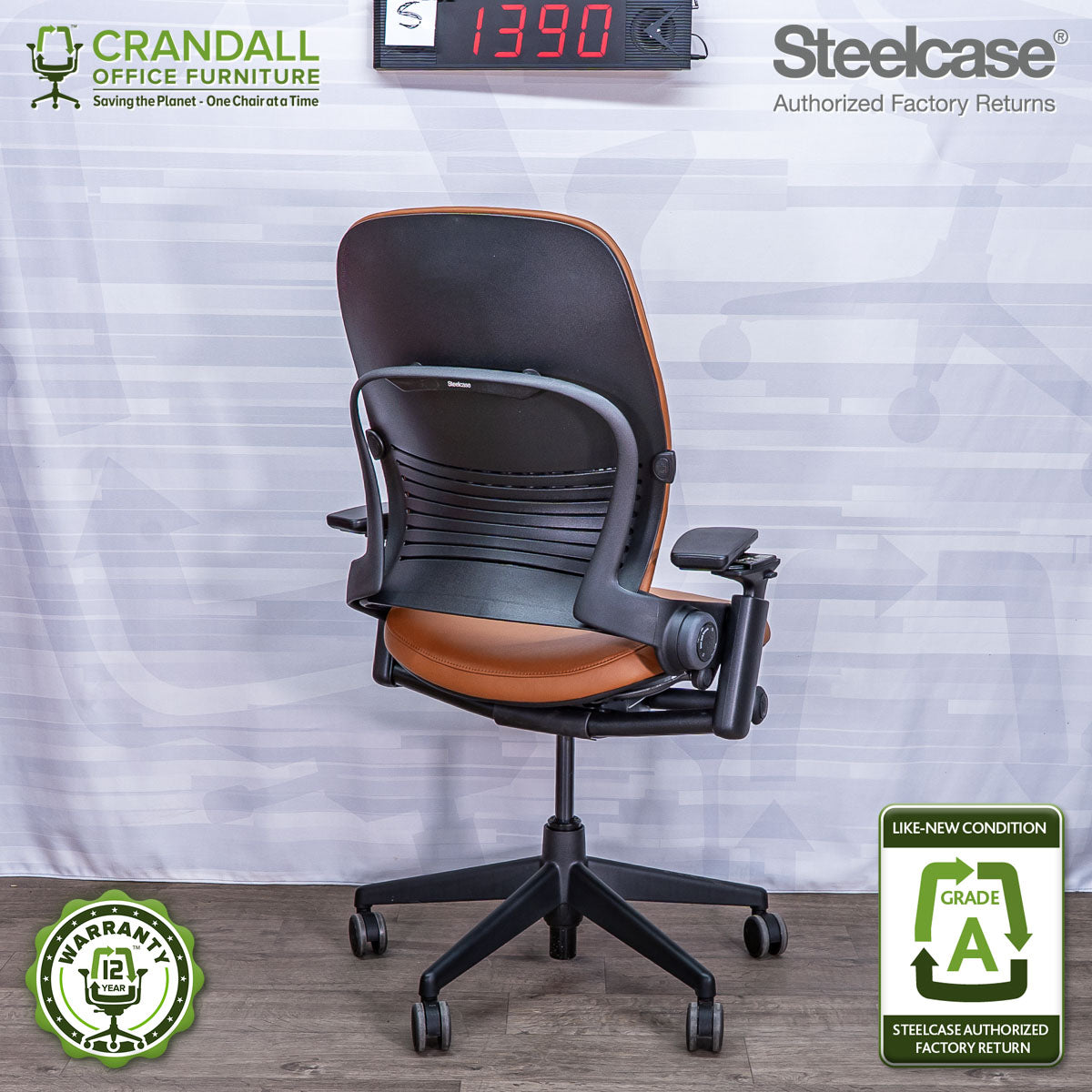 S-1390 - Steelcase V2 Leap - Grade A