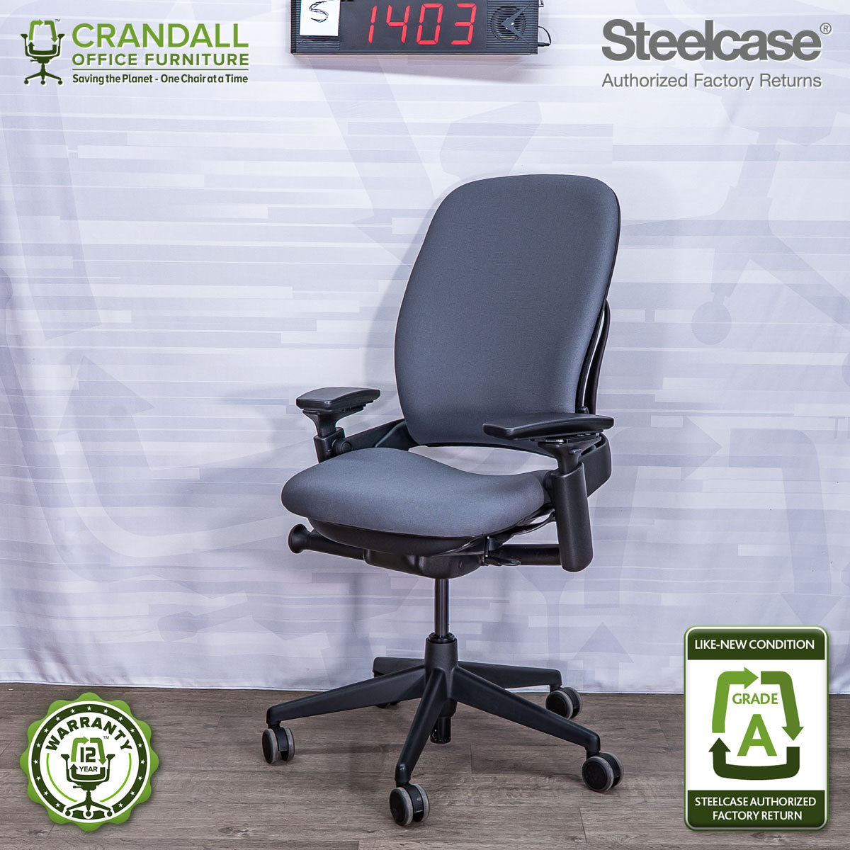 S-1403 - Steelcase V2 Leap - Grade A