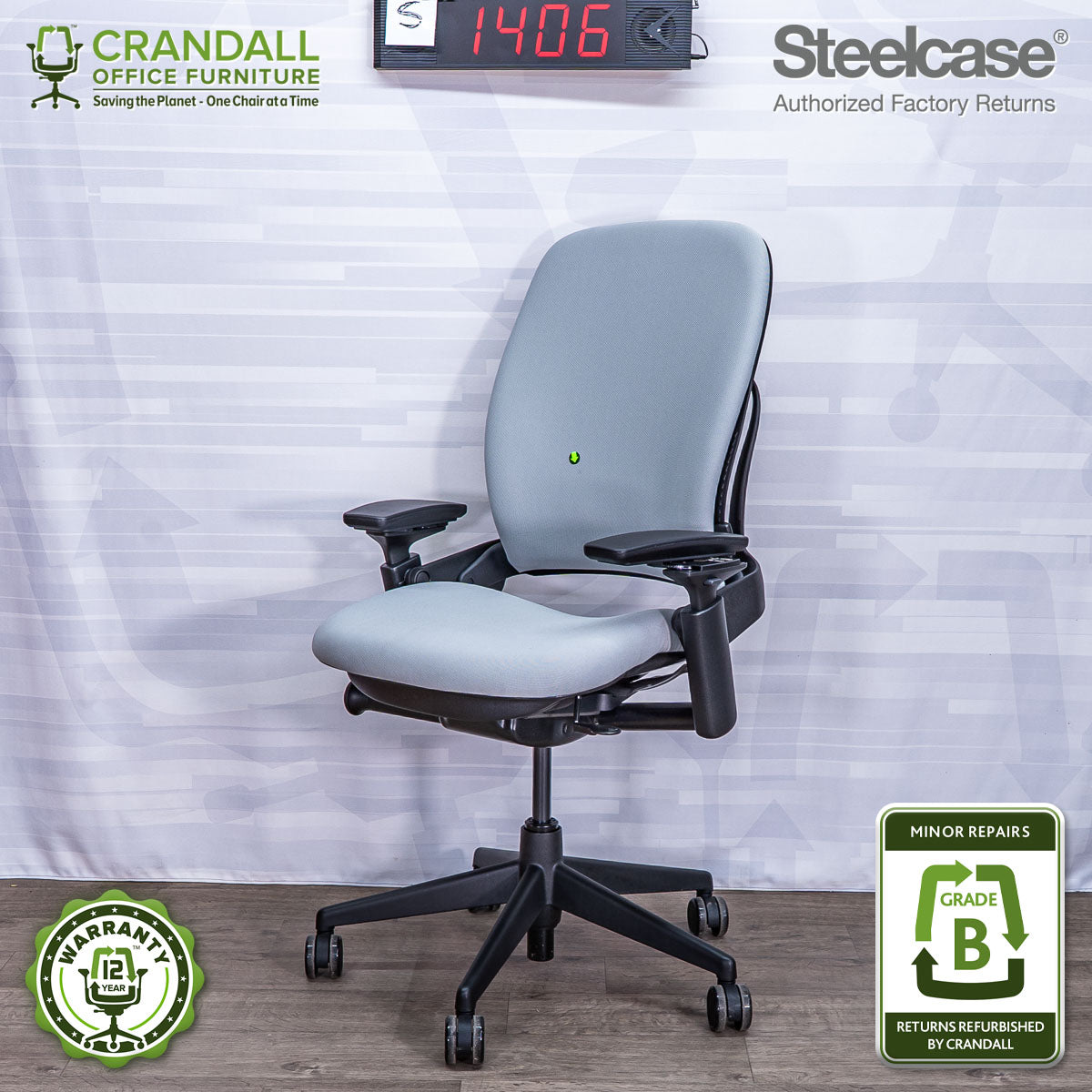 S-1406 - Steelcase V2 Leap - Grade B