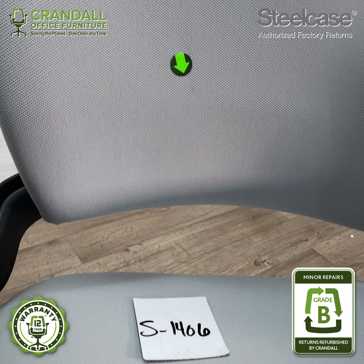 S-1406 - Steelcase V2 Leap - Grade B