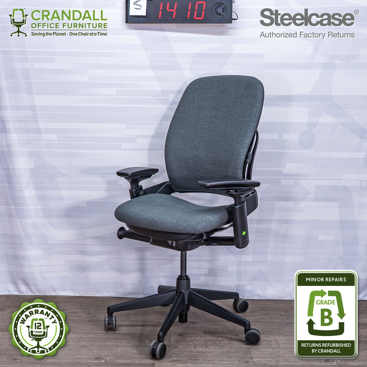 S-1410 - Steelcase V2 Leap - Grade B