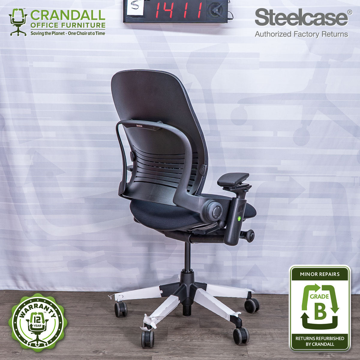 S-1411 - Steelcase V2 Leap - Grade B