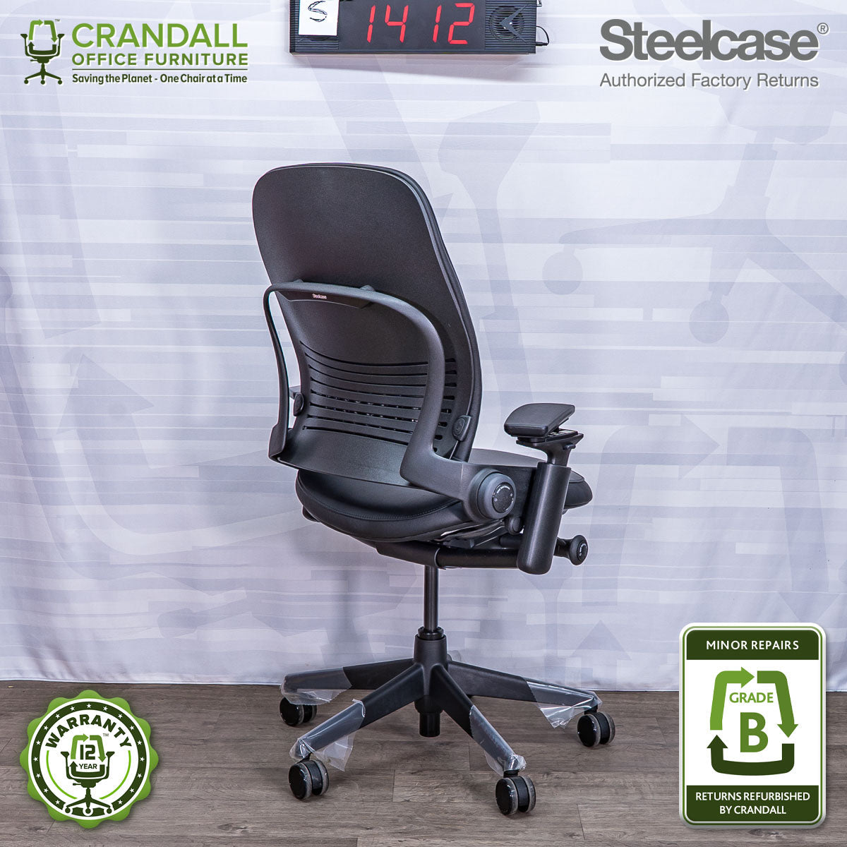 S-1412 - Steelcase V2 Leap - Grade B