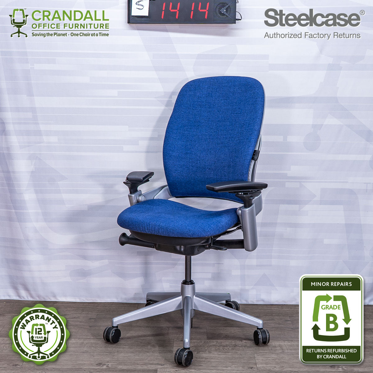S-1414 - Steelcase V2 Leap - Grade B