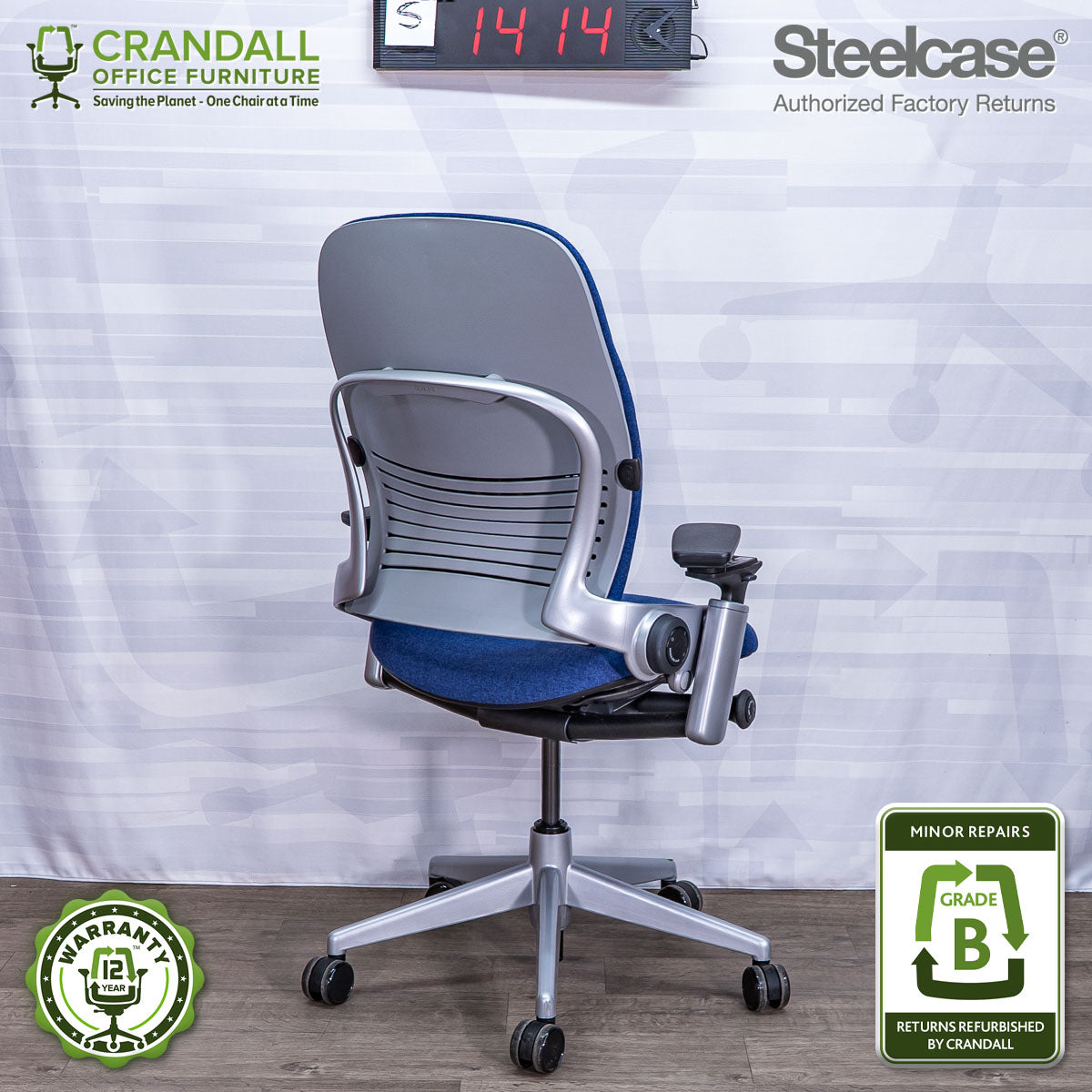 S-1414 - Steelcase V2 Leap - Grade B