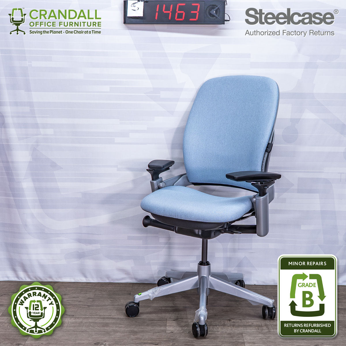 S-1463 - Steelcase V2 Leap - Grade B