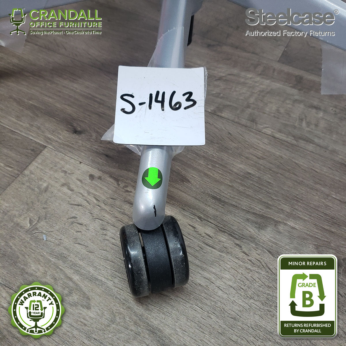S-1463 - Steelcase V2 Leap - Grade B