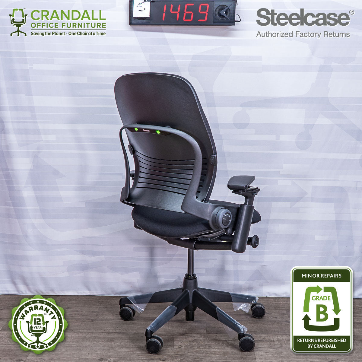S-1469 - Steelcase V2 Leap - Grade B