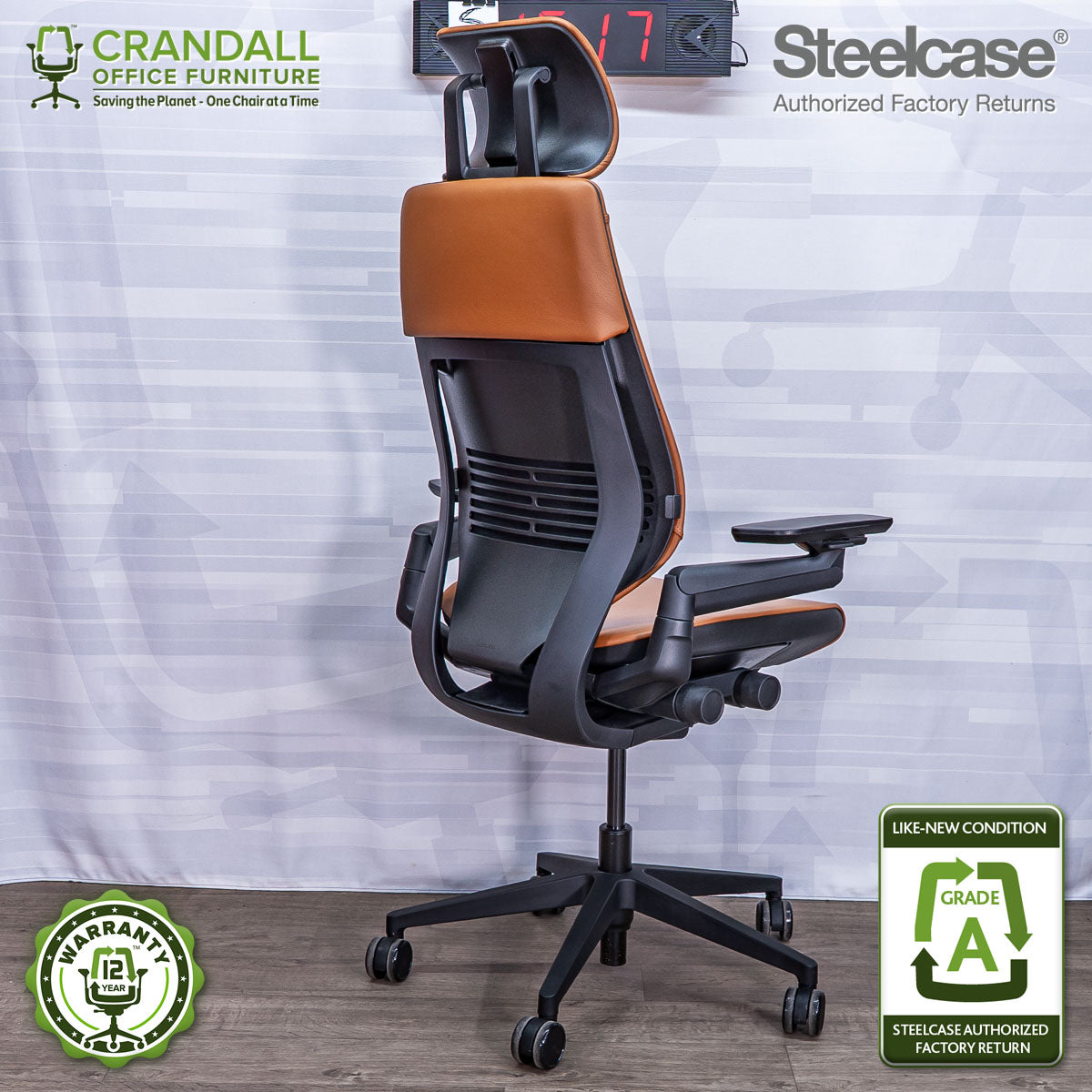 S-1517 - Steelcase Gesture with Headrest - Grade A