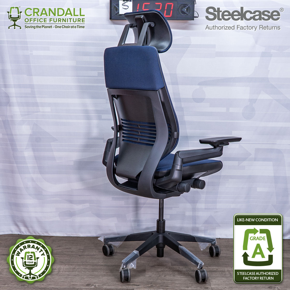 S-1520 - Steelcase Gesture with Headrest - Grade A
