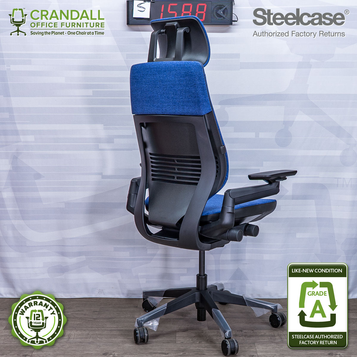 S-1588 - Steelcase Gesture with Headrest - Grade A