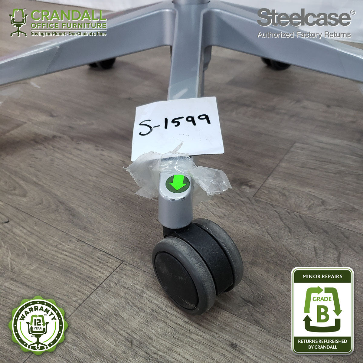 S-1599 - Steelcase Gesture with Headrest - Grade B