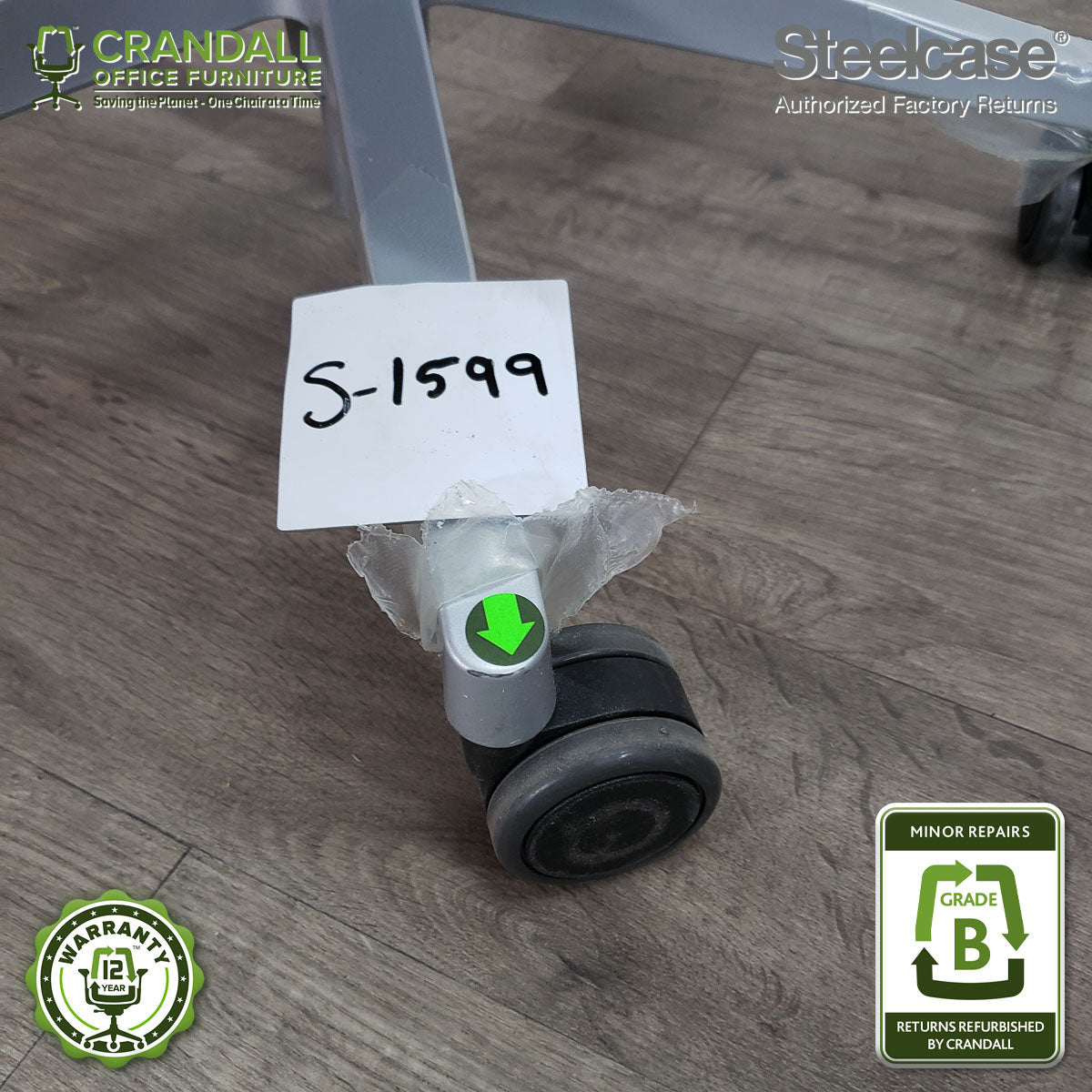 S-1599 - Steelcase Gesture with Headrest - Grade B