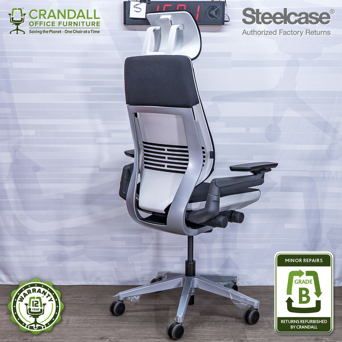 S-1601 - Steelcase Gesture with Headrest - Grade B