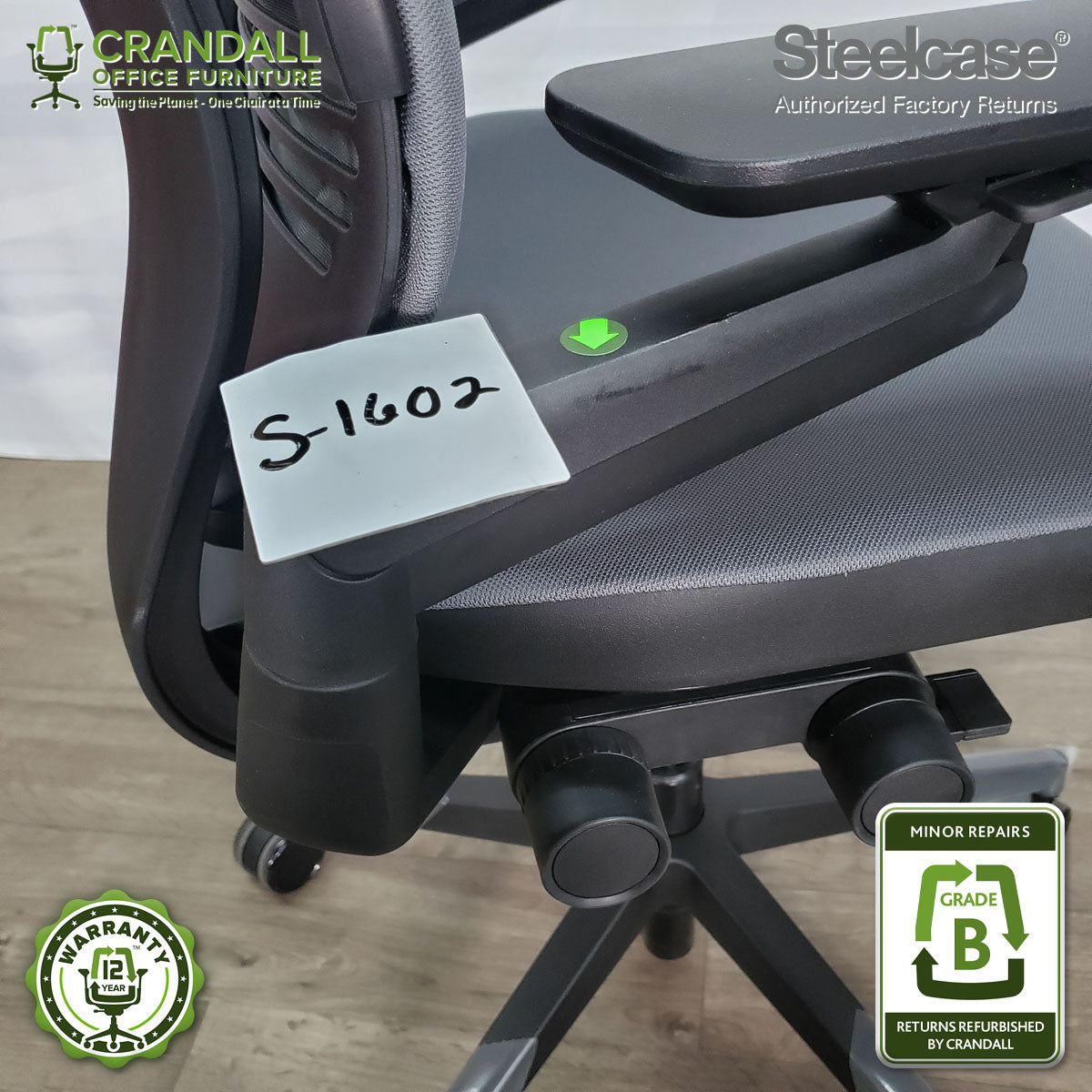 S-1602 - Steelcase Gesture with Headrest - Grade B