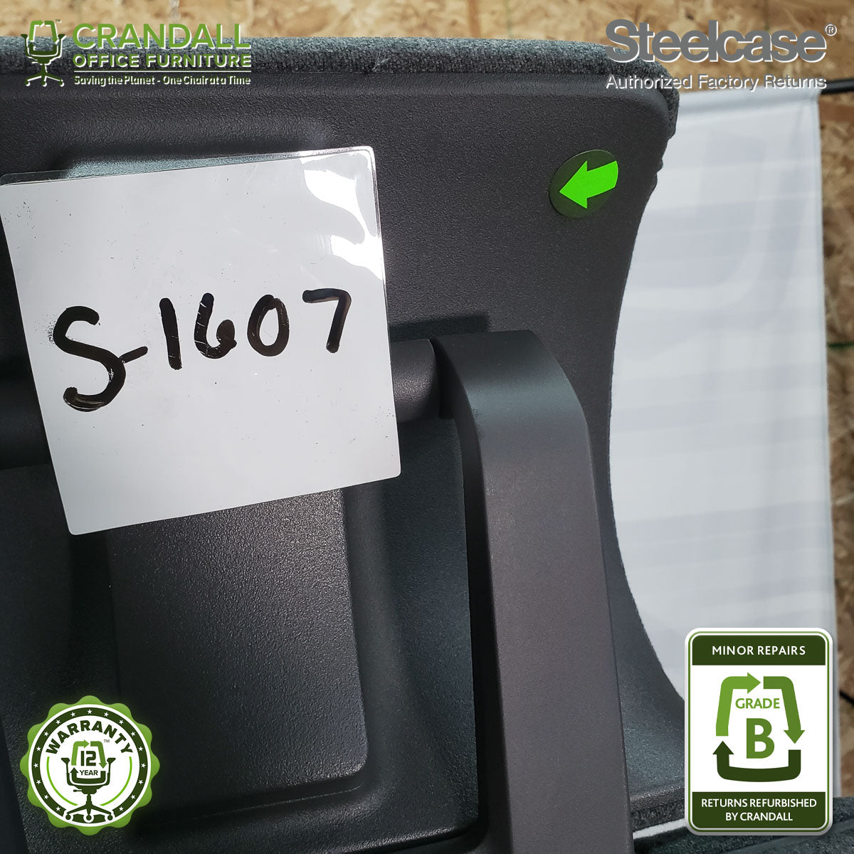 S-1607 - Steelcase Gesture with Headrest - Grade B