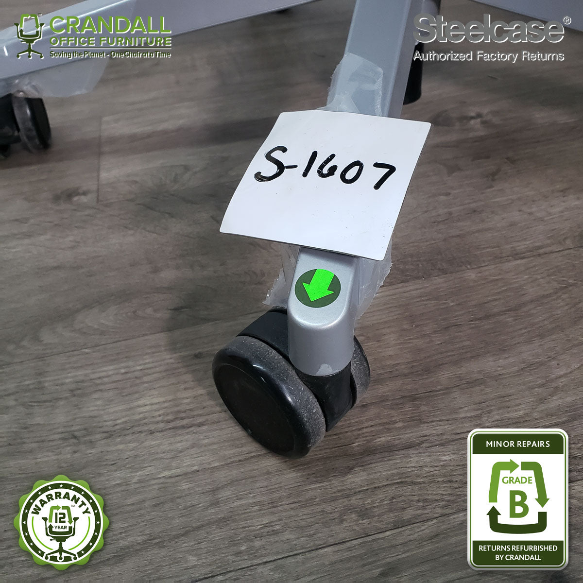 S-1607 - Steelcase Gesture with Headrest - Grade B