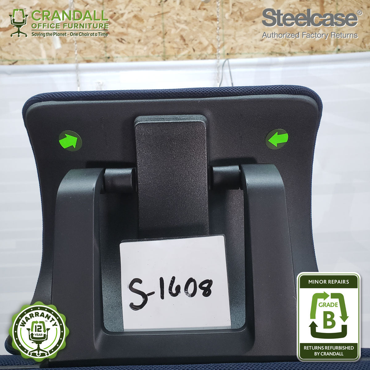 S-1608 - Steelcase Gesture with Headrest - Grade B