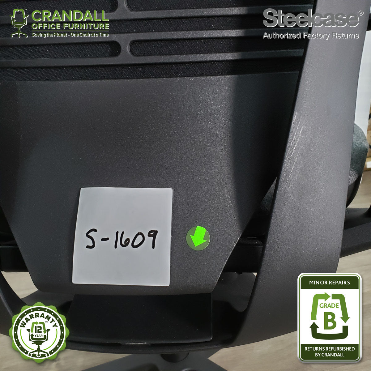 S-1609 - Steelcase Gesture with Headrest - Grade B