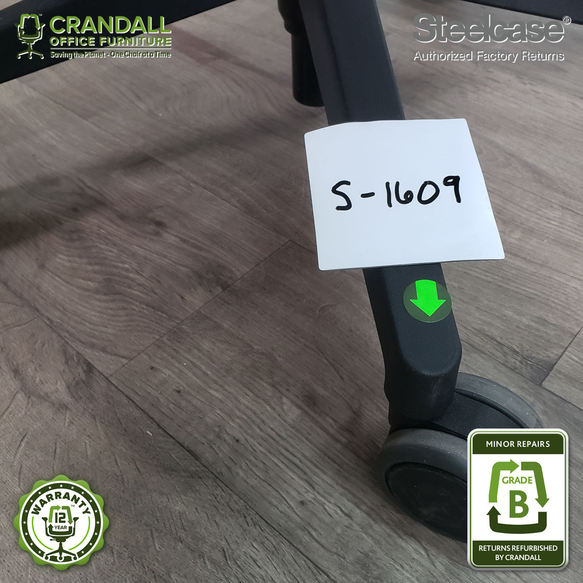 S-1609 - Steelcase Gesture with Headrest - Grade B