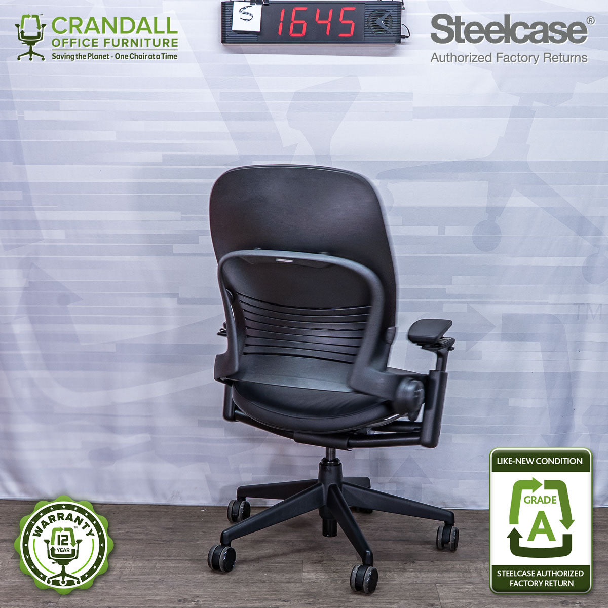 S-1645 - Steelcase V2 Leap - Grade A