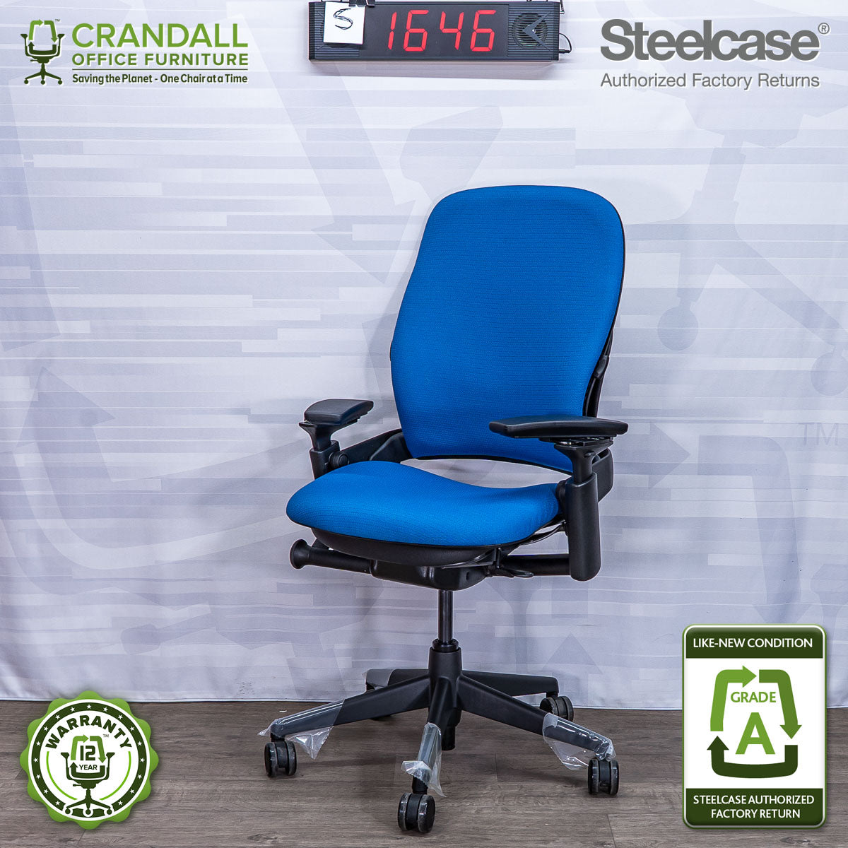 S-1646 - Steelcase V2 Leap - Grade A