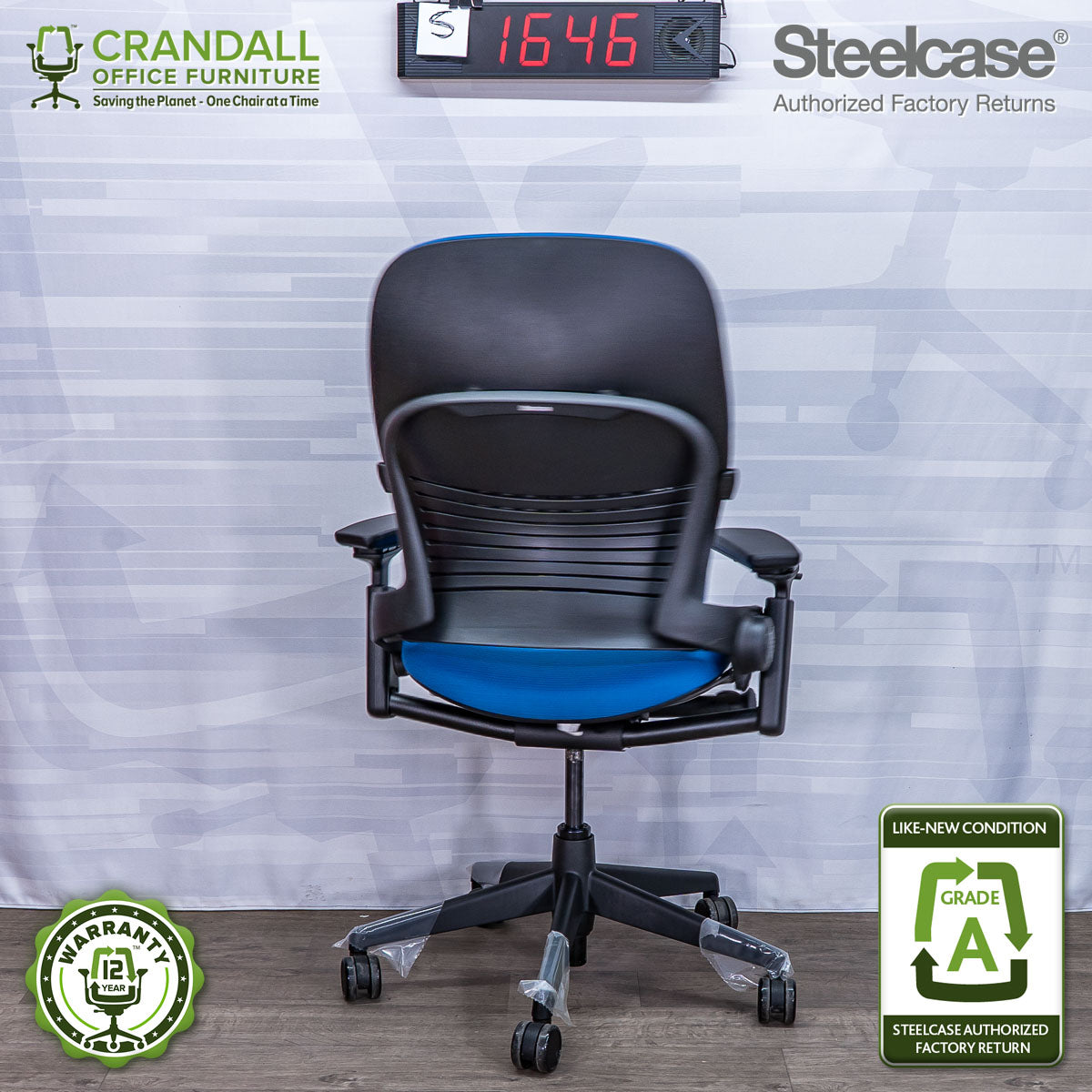 S-1646 - Steelcase V2 Leap - Grade A