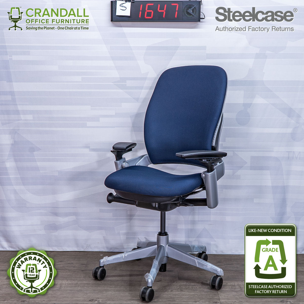 S-1647 - Steelcase V2 Leap - Grade A