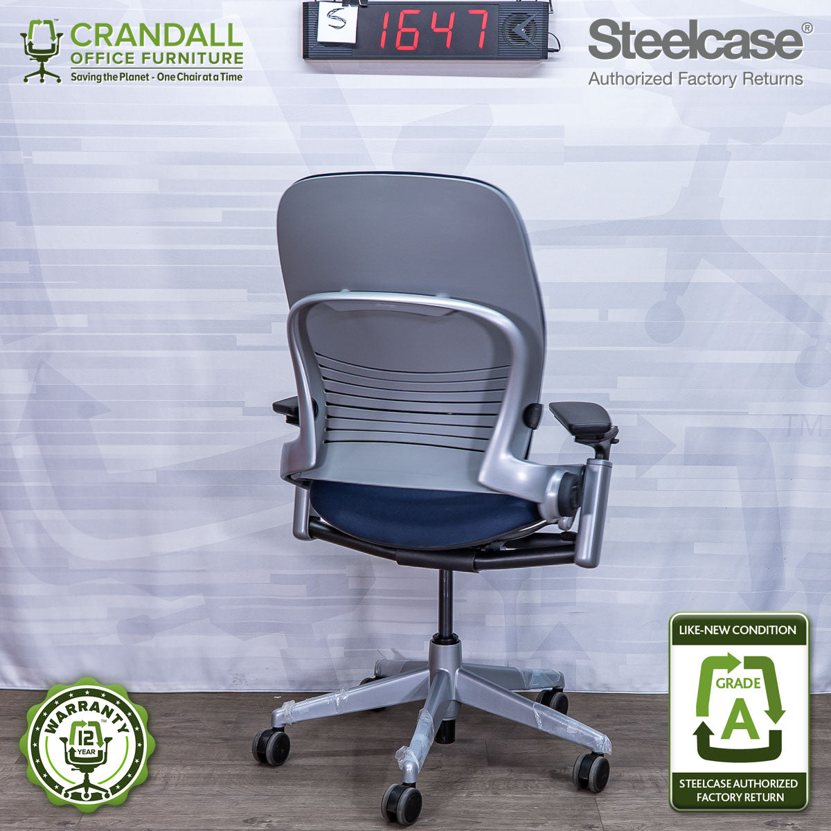 S-1647 - Steelcase V2 Leap - Grade A