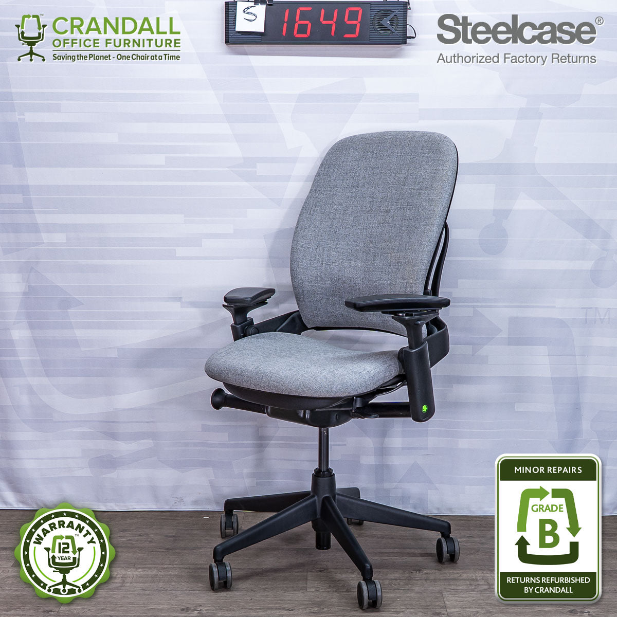 S-1649 - Steelcase V2 Leap - Grade B