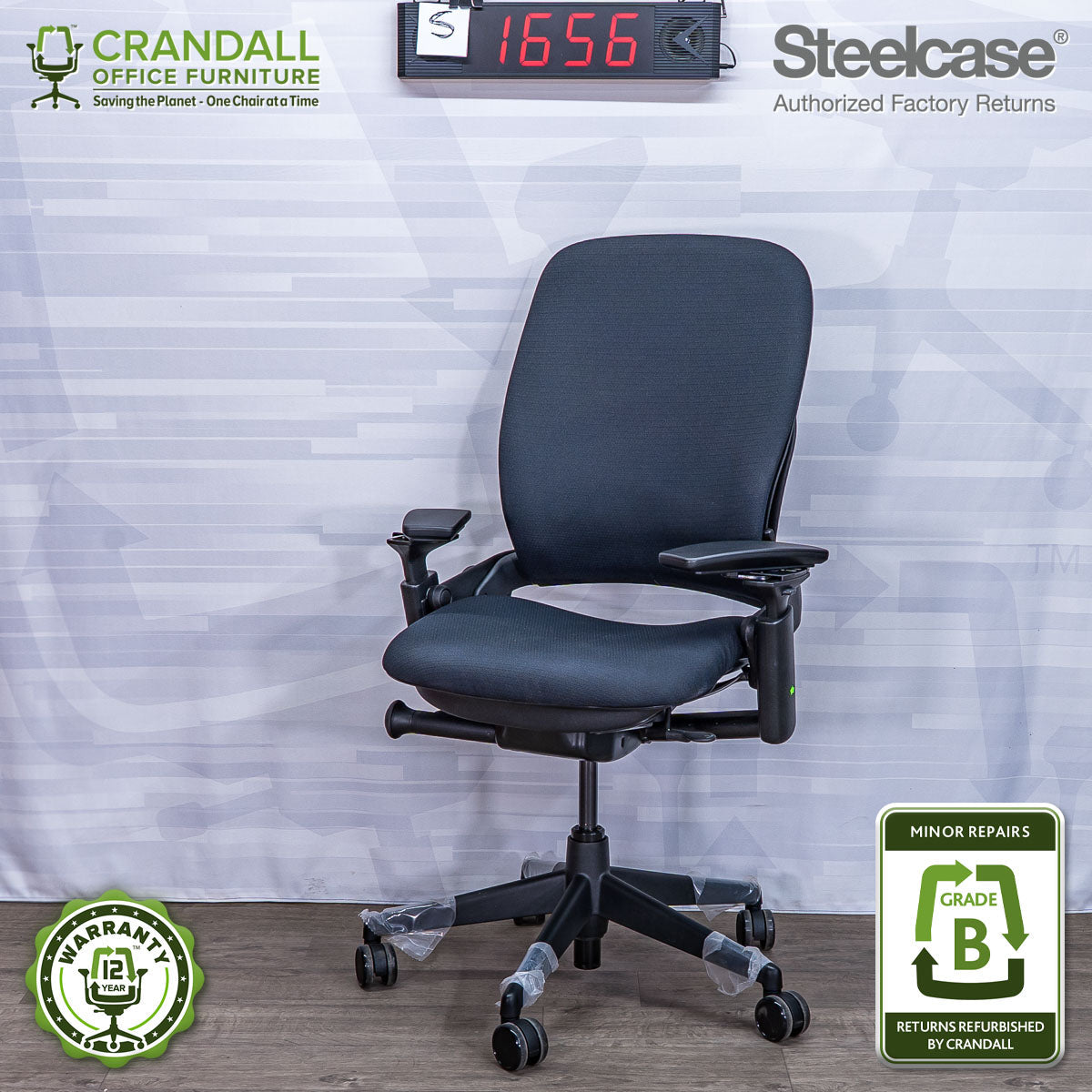 S-1656 - Steelcase V2 Leap - Grade B