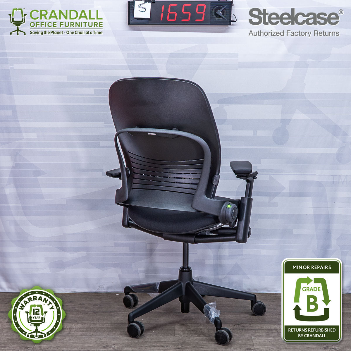 S-1659 - Steelcase V2 Leap - Grade B