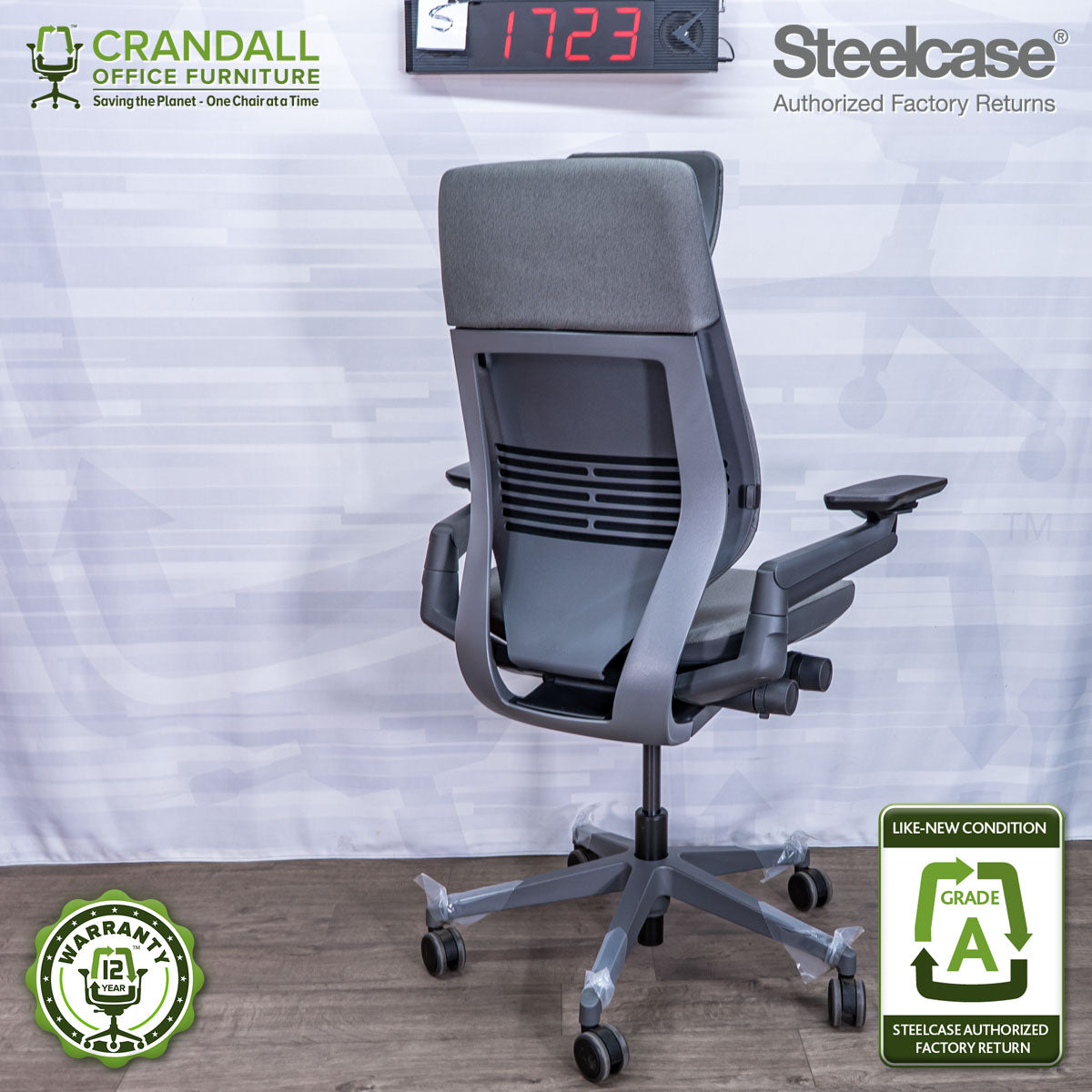S-1723 - Steelcase Gesture with Headrest - Grade A