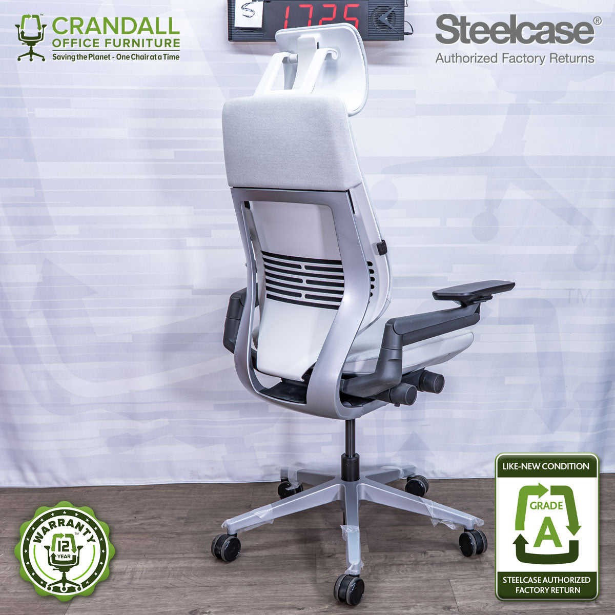 S-1725 - Steelcase Gesture with Headrest - Grade A