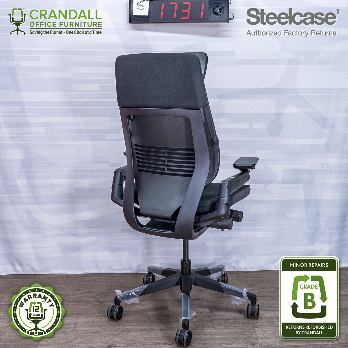 S-1731 - Steelcase Gesture with Headrest - Grade B