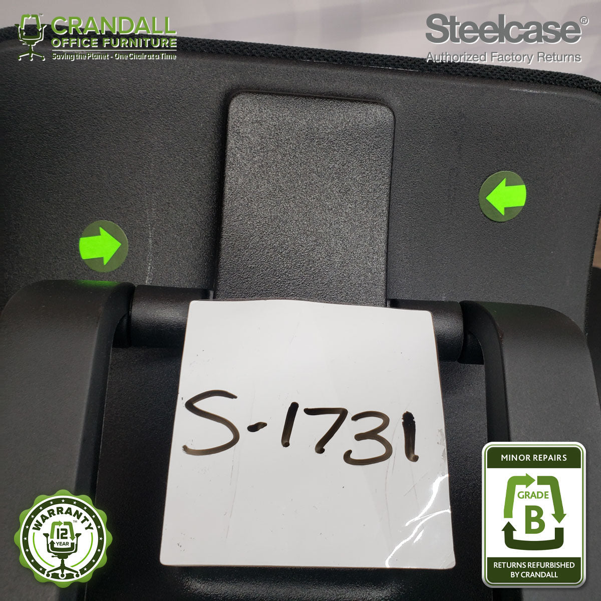 S-1731 - Steelcase Gesture with Headrest - Grade B