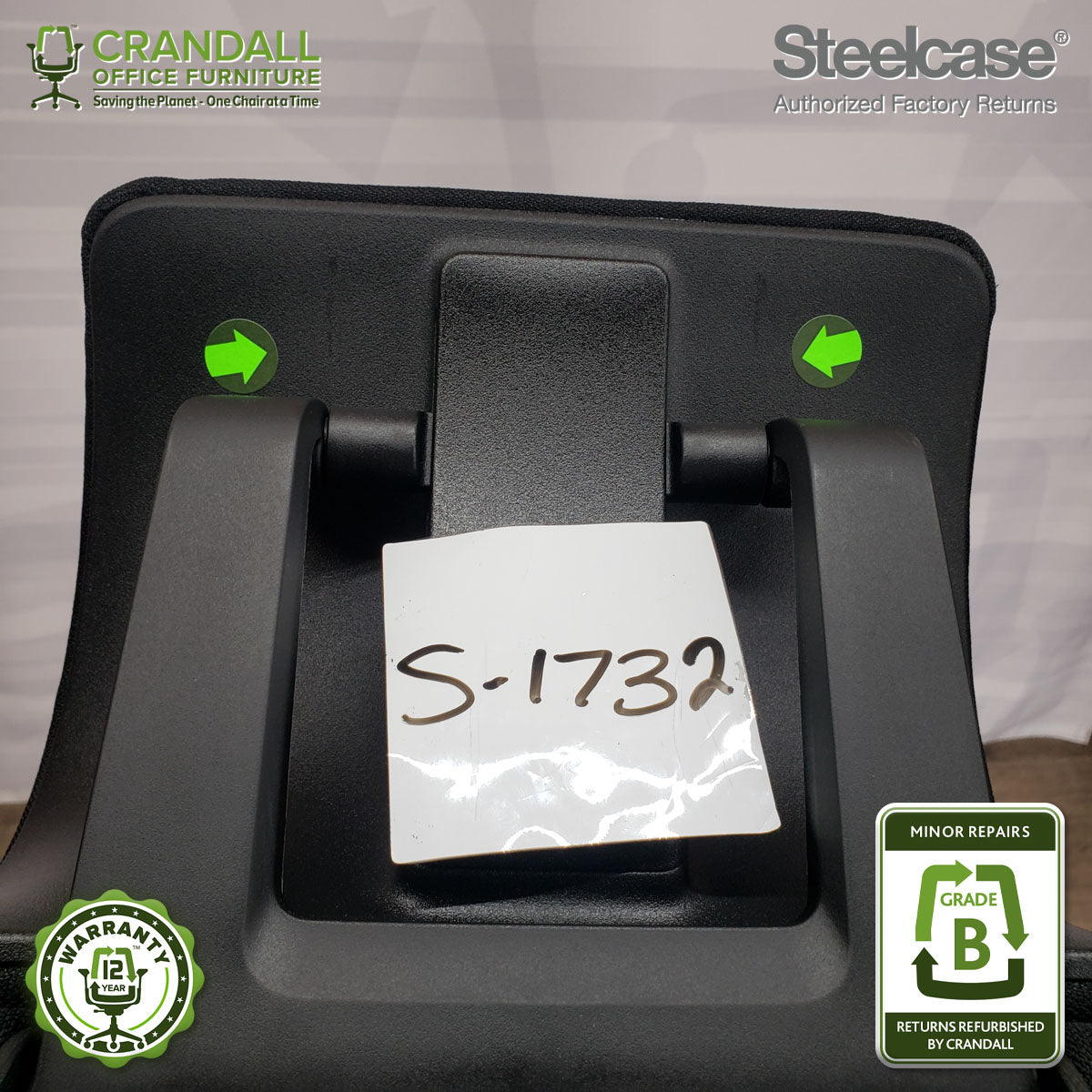 S-1732 - Steelcase Gesture with Headrest - Grade B