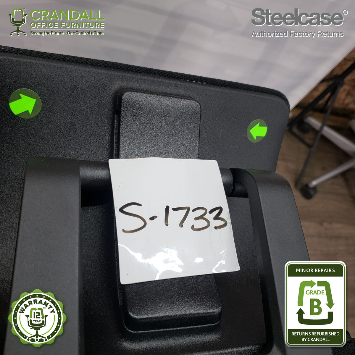 S-1733 - Steelcase Gesture with Headrest - Grade B