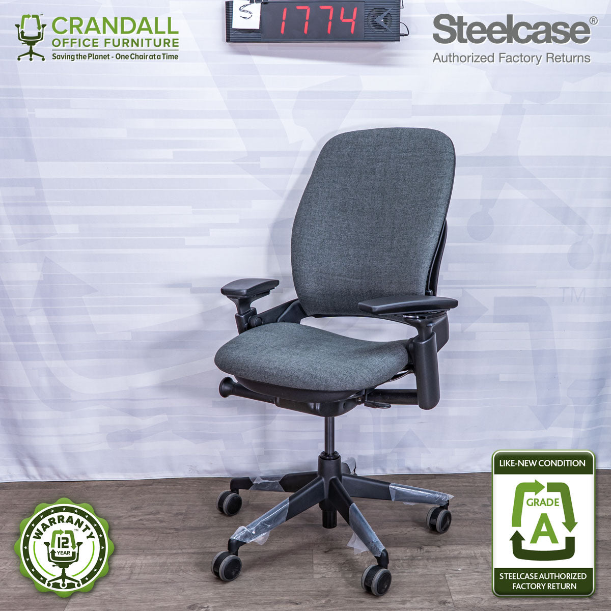 S-1774 - Steelcase V2 Leap - Grade A